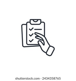 event planner icon. vector.Editable stroke.linear style sign for use web design,logo.Symbol illustration.