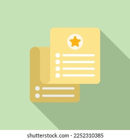 Event planner list icon flat vector. Time manager. Task office