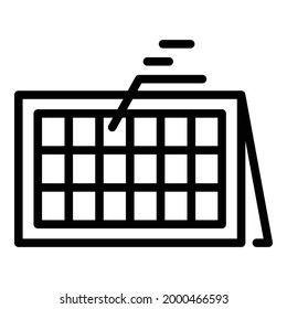 Event planner object icon. Outline Event planner object vector icon for web design isolated on white background
