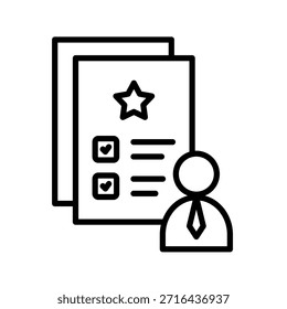 Icono de esquema de planificador de eventos Ilustración vectorial