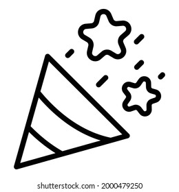 Event planner party icon. Outline Event planner party vector icon for web design isolated on white background
