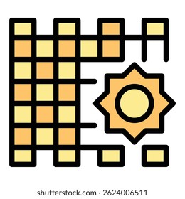 Icono de boda del planificador de eventos. Icono del Vector de boda del planificador del acontecimiento del contorno para el Diseño web aislado en el color de fondo blanco plano