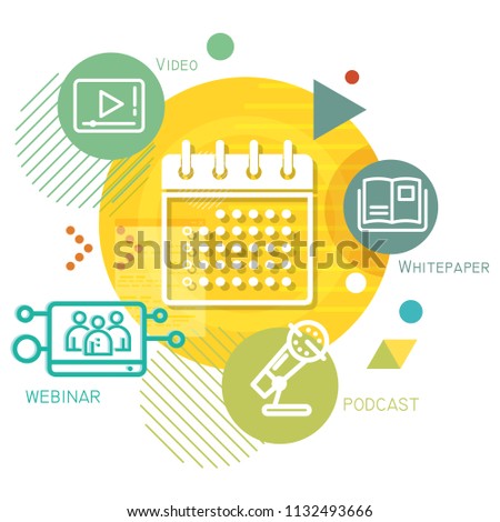 Event Planning Abstract Illustration as EPS 10 File