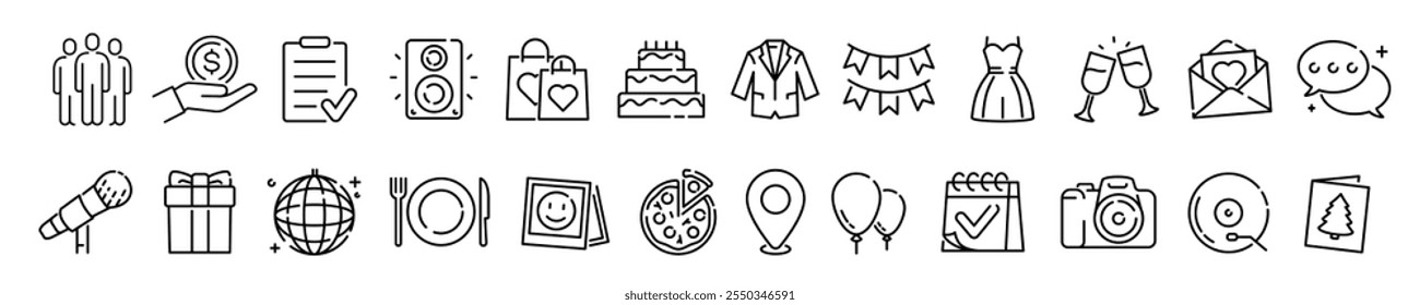 Icono de planificación de eventos. Icono de evento