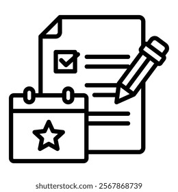 Event Planning Icon Element For Design