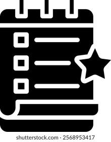 Event Planning Icon Glyph Vector Illustration