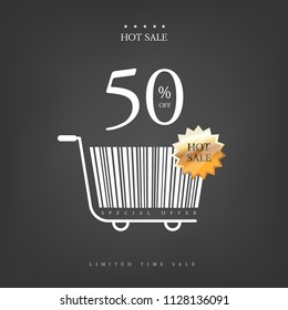 Event pop-up with barcode