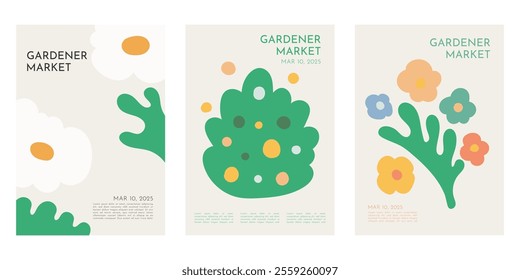 Event poster design. Flower poster. Modern flower illustration for poster, banner, festival poster, cover, background and media design.