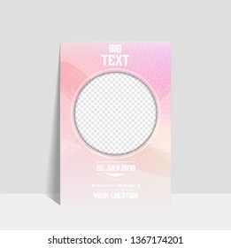 Event Poster. Dotted Lines Futuristic Flyer Design Concept for Events. Banner, Brochure.