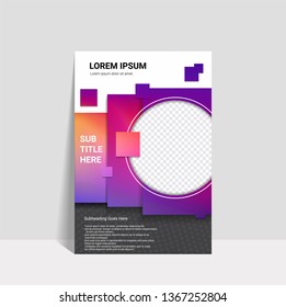 Event Poster. Dotted Lines Futuristic Flyer Design Concept for Events. Banner, Brochure.