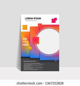 Event Poster. Dotted Lines Futuristic Flyer Design Concept for Events. Banner, Brochure.