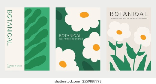 Event poster template design. Botanical poster. Plant illustration design for poster, banner, festival poster, cover, background and media design.