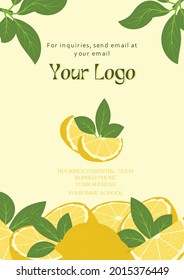 Event Poster - Yellow Lemonade Stand Fundraiser Flyer