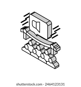 event pr isometric icon vector. event pr sign. isolated symbol illustration