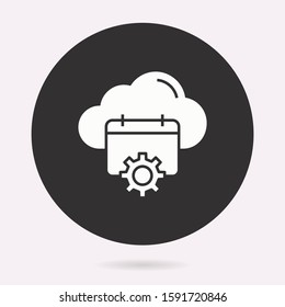 Event processing icon. Vector illustration isolated. Simple pictogram for graphic and web design.