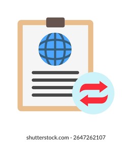 Event Recap mini illustration flat color icon, use for journalist, broadcasting, news and media UI, UX kit, app and web development, digital or print.