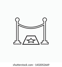 event red carpet icon vector