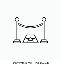 event red carpet icon vector