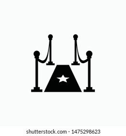 event red carpet icon vector 