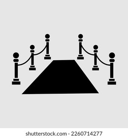 event red carpet icon vector trendy style illustration on white background..eps