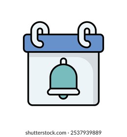 Event Reminder icon isolated on a white background. Vector illustration.