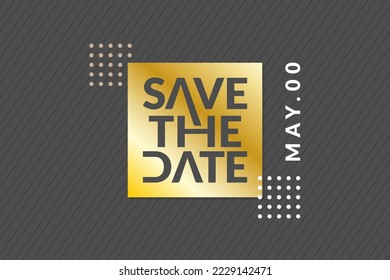 event save the date layout luxury