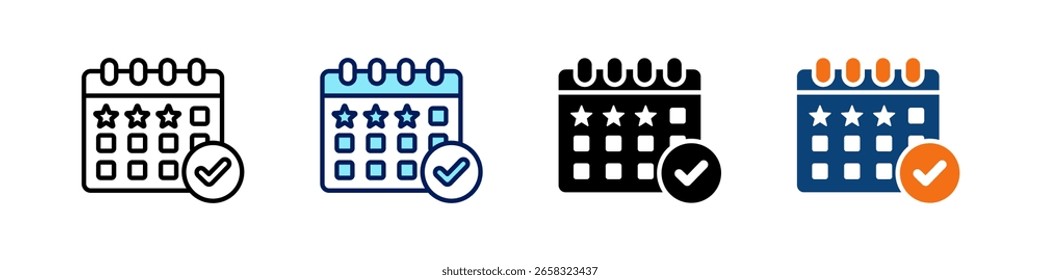Conjunto de Vectores de estilos múltiples de iconos todo en uno