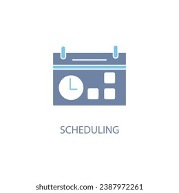 Event Schedule concept line icon. Simple element illustration. Event Schedule concept outline symbol design.