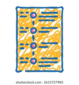 event schedule doodle icon sketch vector. event schedule sign. isolated symbol illustration