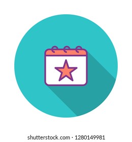 Event Schedule Flat Icon