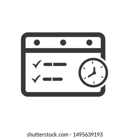Event Schedule Icon, calendar vector