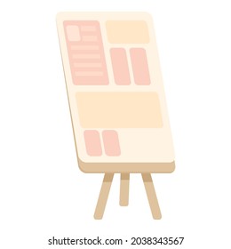 Event schedule icon cartoon vector. Planner calendar. Agenda date