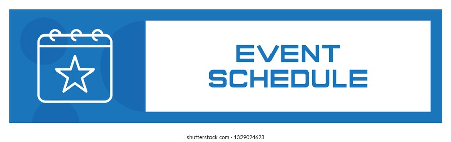 Event Schedule Icon Concept