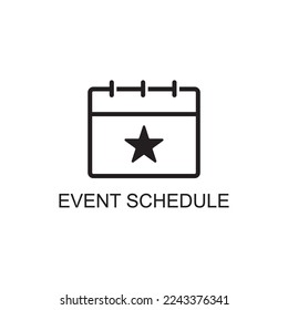event schedule icon , date icon