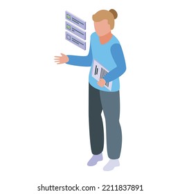 Event schedule icon isometric vector. Planner time. Agenda date