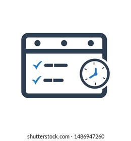 Event Schedule Icon, Event schedule, plan, calendar icon