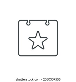Event schedule icon, vector illustration
