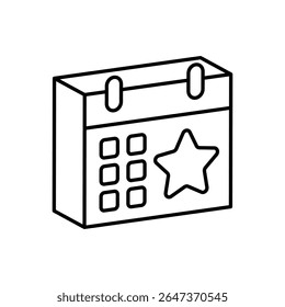 Event Schedule Icon vector stock illustration