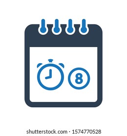 Event schedule, plan, calendar icon