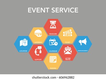 Event Service Icon Set