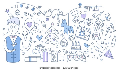 Event Service. Vector Illustration