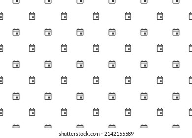 Event Sign Seamless Pattern on White Background. Vector Background Design.