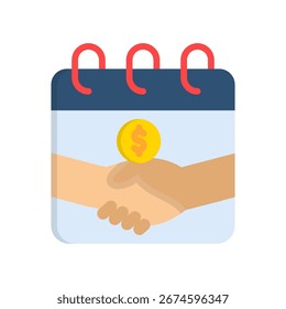 Ícone de patrocínio de eventos - Ilustração de vetor plano