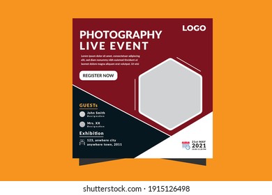 Event Square Flyer Template Design