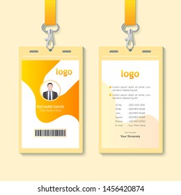 Creative Simple Id Card Design Vector Stock Vector (Royalty Free ...