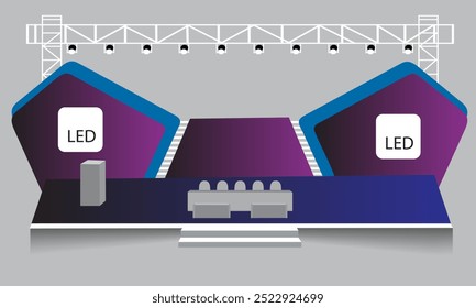 vetor de desempenho do LED do Event Stage