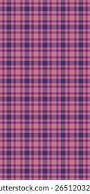 Event tartan textile pattern, coloured plaid seamless check. Linen background texture fabric vector in red and violet colors palette.