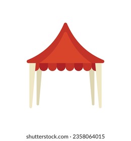 Event tent icon flat vector. Plan manager. Office task isolated