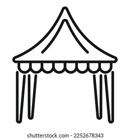 Event tent icon outline vector. Plan manager. Office task