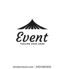 Event Tent Logo Design Concept Vector Illustration Symbol Icon